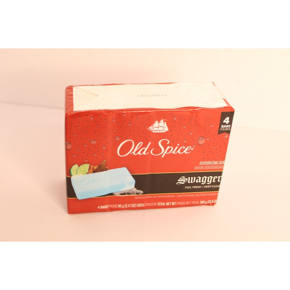 Old‎ Spice Swagger Deodorizing Soap 4 Bars Each Deep Clean New 3.17 oz Each - Picture 6 of 6